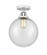 Beacon - 1 Light - 10 inch - Polished Chrome - Semi-Flush Mount (3442|288-1C-PC-G204-10-LED)