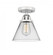 Cone - 1 Light - 8 inch - Polished Chrome - Semi-Flush Mount (3442|288-1C-PC-G42)