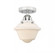 Oxford - 1 Light - 8 inch - Polished Chrome - Semi-Flush Mount (3442|288-1C-PC-G531-LED)