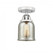 Bell - 1 Light - 5 inch - Polished Chrome - Semi-Flush Mount (3442|288-1C-PC-G58-LED)