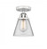Cone - 1 Light - 6 inch - Polished Chrome - Semi-Flush Mount (3442|288-1C-PC-G62-LED)
