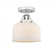 Bell - 1 Light - 8 inch - Polished Chrome - Semi-Flush Mount (3442|288-1C-PC-G71)