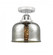 Bell - 1 Light - 8 inch - Polished Chrome - Semi-Flush Mount (3442|288-1C-PC-G78-LED)
