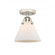 Cone - 1 Light - 8 inch - Polished Nickel - Semi-Flush Mount (3442|288-1C-PN-G41)