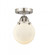 Beacon - 1 Light - 6 inch - Brushed Satin Nickel - Semi-Flush Mount (3442|288-1C-SN-G201-6-LED)