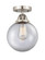 Beacon - 1 Light - 8 inch - Brushed Satin Nickel - Semi-Flush Mount (3442|288-1C-SN-G202-8)