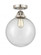 Beacon - 1 Light - 10 inch - Brushed Satin Nickel - Semi-Flush Mount (3442|288-1C-SN-G204-10-LED)