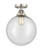 Beacon - 1 Light - 12 inch - Brushed Satin Nickel - Semi-Flush Mount (3442|288-1C-SN-G204-12)