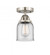 Bell - 1 Light - 5 inch - Brushed Satin Nickel - Semi-Flush Mount (3442|288-1C-SN-G52)