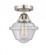 Oxford - 1 Light - 8 inch - Brushed Satin Nickel - Semi-Flush Mount (3442|288-1C-SN-G534-LED)