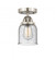 Bell - 1 Light - 5 inch - Brushed Satin Nickel - Semi-Flush Mount (3442|288-1C-SN-G54)