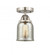 Bell - 1 Light - 5 inch - Brushed Satin Nickel - Semi-Flush Mount (3442|288-1C-SN-G58)