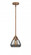 Fulton - 1 Light - 7 inch - Antique Copper - Stem hung - Mini Pendant (3442|288-1S-AC-G173-LED)