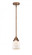 Bell - 1 Light - 5 inch - Antique Copper - Stem hung - Mini Pendant (3442|288-1S-AC-G51)
