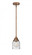 Bell - 1 Light - 5 inch - Antique Copper - Stem hung - Mini Pendant (3442|288-1S-AC-G54-LED)