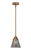 Cone - 1 Light - 6 inch - Antique Copper - Stem hung - Mini Pendant (3442|288-1S-AC-G63-LED)