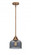 Bell - 1 Light - 8 inch - Antique Copper - Stem hung - Mini Pendant (3442|288-1S-AC-G73-LED)