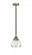 Fulton - 1 Light - 7 inch - Black Antique Brass - Stem hung - Mini Pendant (3442|288-1S-BAB-G172-LED)