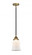 Canton - 1 Light - 6 inch - Black Antique Brass - Stem hung - Mini Pendant (3442|288-1S-BAB-G181)