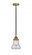 Bellmont - 1 Light - 6 inch - Black Antique Brass - Stem hung - Mini Pendant (3442|288-1S-BAB-G194)