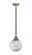 Beacon - 1 Light - 8 inch - Black Antique Brass - Stem hung - Mini Pendant (3442|288-1S-BAB-G202-8-LED)