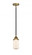 Dover - 1 Light - 5 inch - Black Antique Brass - Stem hung - Mini Pendant (3442|288-1S-BAB-G311-LED)