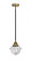 Oxford - 1 Light - 8 inch - Black Antique Brass - Stem hung - Mini Pendant (3442|288-1S-BAB-G532-LED)