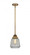 Chatham - 1 Light - 7 inch - Brushed Brass - Stem hung - Mini Pendant (3442|288-1S-BB-G142-LED)