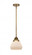 Fulton - 1 Light - 7 inch - Brushed Brass - Stem hung - Mini Pendant (3442|288-1S-BB-G171-LED)