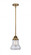 Bellmont - 1 Light - 6 inch - Brushed Brass - Stem hung - Mini Pendant (3442|288-1S-BB-G192-LED)