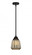 Chatham - 1 Light - 7 inch - Matte Black - Stem hung - Mini Pendant (3442|288-1S-BK-G146)