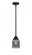 Bell - 1 Light - 5 inch - Matte Black - Stem hung - Mini Pendant (3442|288-1S-BK-G53)