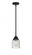 Bell - 1 Light - 5 inch - Matte Black - Stem hung - Mini Pendant (3442|288-1S-BK-G54-LED)