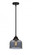 Bell - 1 Light - 8 inch - Matte Black - Stem hung - Mini Pendant (3442|288-1S-BK-G73-LED)