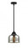 Bell - 1 Light - 8 inch - Matte Black - Stem hung - Mini Pendant (3442|288-1S-BK-G78)
