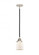 Bell - 1 Light - 5 inch - Black Polished Nickel - Stem hung - Mini Pendant (3442|288-1S-BPN-G51-LED)