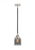 Bell - 1 Light - 5 inch - Black Polished Nickel - Stem hung - Mini Pendant (3442|288-1S-BPN-G53-LED)