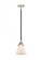Cone - 1 Light - 6 inch - Black Polished Nickel - Stem hung - Mini Pendant (3442|288-1S-BPN-G61-LED)