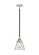 Cone - 1 Light - 6 inch - Black Polished Nickel - Stem hung - Mini Pendant (3442|288-1S-BPN-G62)