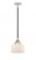 Bell - 1 Light - 8 inch - Black Polished Nickel - Stem hung - Mini Pendant (3442|288-1S-BPN-G71-LED)