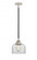 Bell - 1 Light - 8 inch - Black Polished Nickel - Stem hung - Mini Pendant (3442|288-1S-BPN-G72)
