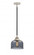 Bell - 1 Light - 8 inch - Black Polished Nickel - Stem hung - Mini Pendant (3442|288-1S-BPN-G73-LED)