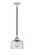 Bell - 1 Light - 8 inch - Black Polished Nickel - Stem hung - Mini Pendant (3442|288-1S-BPN-G74)