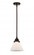 Cone - 1 Light - 8 inch - Oil Rubbed Bronze - Stem hung - Mini Pendant (3442|288-1S-OB-G41-LED)