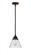 Cone - 1 Light - 8 inch - Oil Rubbed Bronze - Stem hung - Mini Pendant (3442|288-1S-OB-G44-LED)