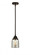 Bell - 1 Light - 5 inch - Oil Rubbed Bronze - Stem hung - Mini Pendant (3442|288-1S-OB-G58)
