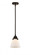 Cone - 1 Light - 6 inch - Oil Rubbed Bronze - Stem hung - Mini Pendant (3442|288-1S-OB-G61-LED)