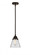 Cone - 1 Light - 6 inch - Oil Rubbed Bronze - Stem hung - Mini Pendant (3442|288-1S-OB-G62-LED)