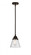 Cone - 1 Light - 6 inch - Oil Rubbed Bronze - Stem hung - Mini Pendant (3442|288-1S-OB-G64-LED)