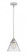Cone - 1 Light - 8 inch - Polished Chrome - Stem hung - Mini Pendant (3442|288-1S-PC-G42-LED)